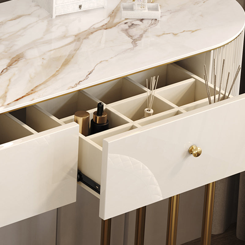 30.7 "lange kaptafel ingesteld met 4 laden ijdelheid in het wit