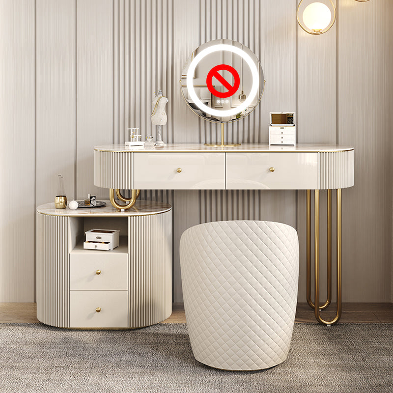 30.7 "lange kaptafel ingesteld met 4 laden ijdelheid in het wit