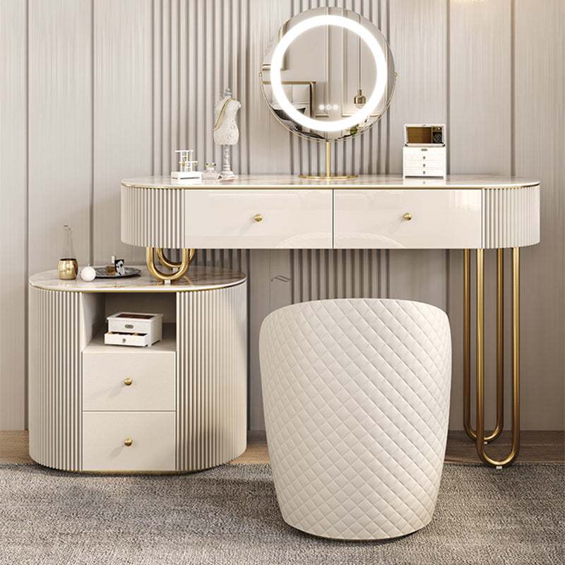 30.7 "lange kaptafel ingesteld met 4 laden ijdelheid in het wit