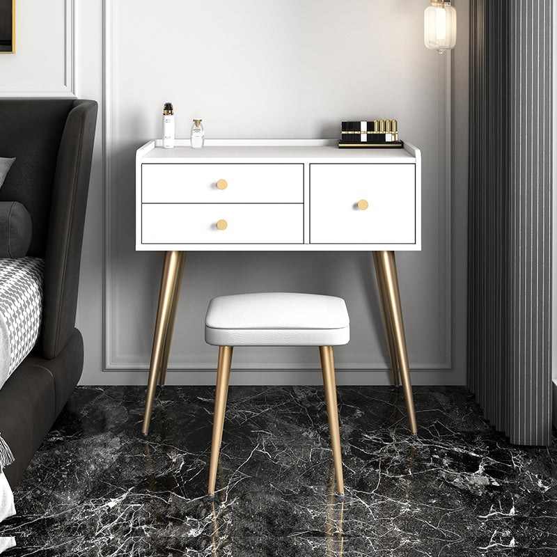 Tavolo da trucco grigio/bianco con cassetto 15,74 "W x 30,70" H per camera da letto