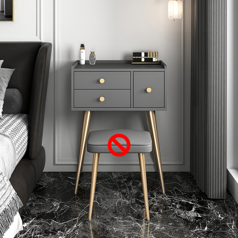 Tavolo da trucco grigio/bianco con cassetto 15,74 "W x 30,70" H per camera da letto