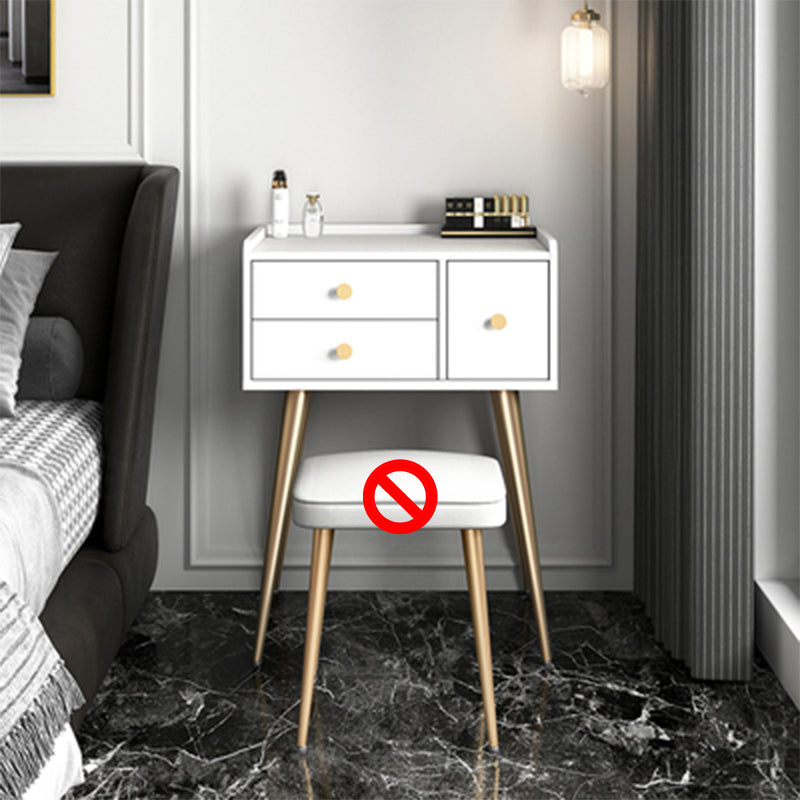 Tavolo da trucco grigio/bianco con cassetto 15,74 "W x 30,70" H per camera da letto