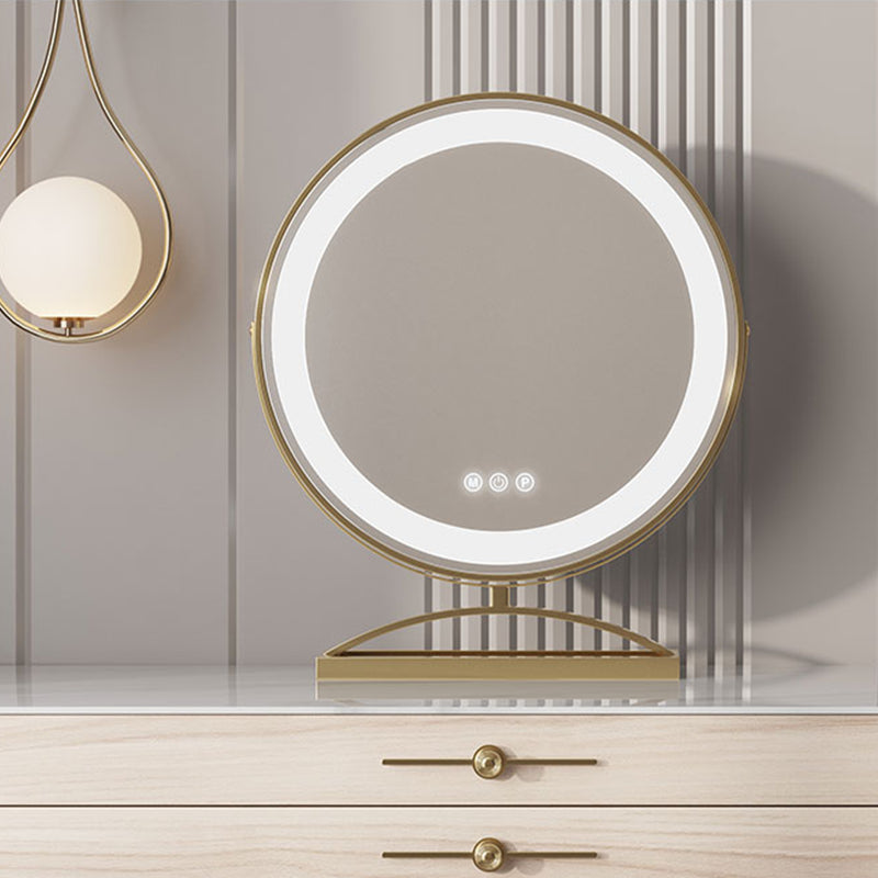 Glam Style Solid Wood Dresser with 4 Drawers Off-white Metal Base