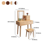 31,5 "set di vanità per il trucco in altezza con cassetto e vanità specchio