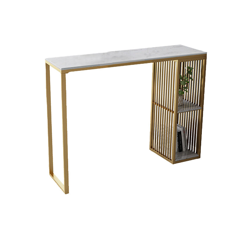 Tabella dei pub contemporanei in altezza da 42 pollici in marmo artificiale tavolo da bar