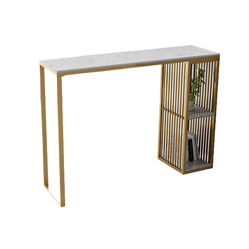 Tabella dei pub contemporanei in altezza da 42 pollici in marmo artificiale tavolo da bar