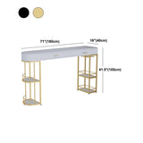 Living Room Double Pedestal Pub Table Contemporary Stone Bistro Bar Table Clearhalo 'Bar Furniture' 'Bar Tables' 'bar_tables' 'furn' 'furn_bar_tables' 'Furniture' 'Kitchen & Dining Furniture' 5224966