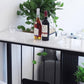 Rectangle Counter-height-Height Pub Table Coffee Shop Pub Bar Table avec rangement
