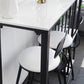 Rectangle Counter-height-Height Pub Table Coffee Shop Pub Bar Table avec rangement