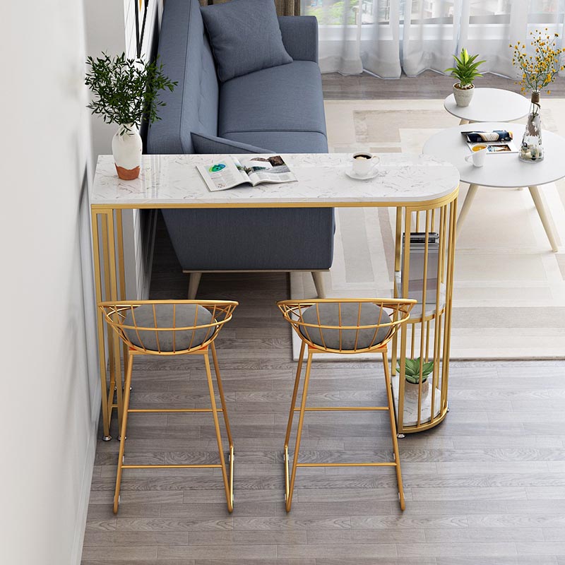 Mesa contemporánea de la barra de patio de doble pedestal Bistro altura de altura de la altura