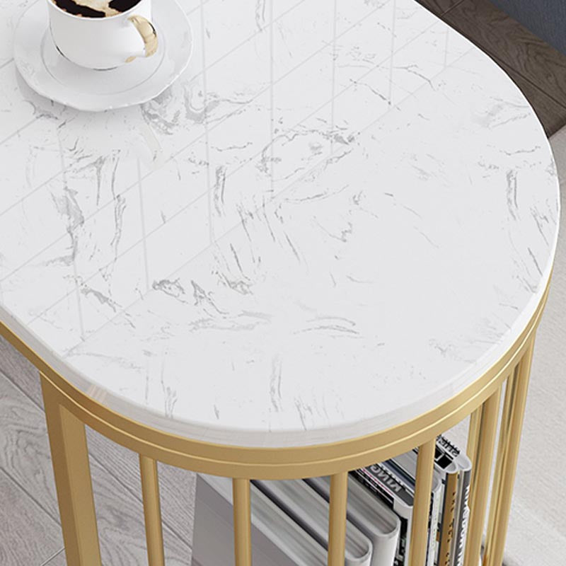 Table de bar de patio à double piédestal contemporain