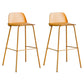 Modern Style Metal Bar-stool Plastic Counter Bar Stool for Kitchen