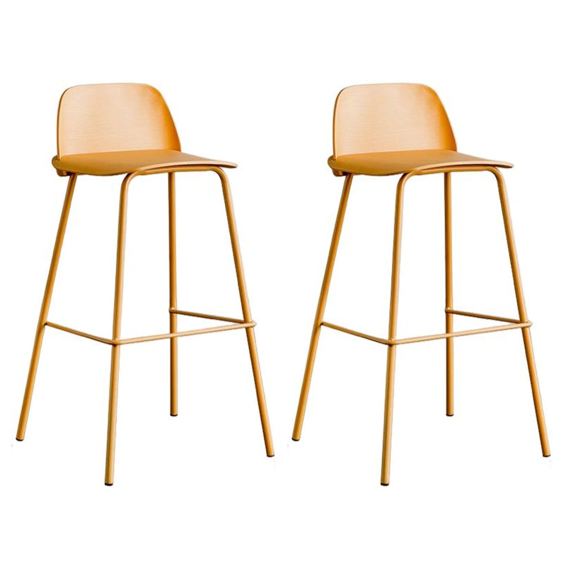 Sgabello da bar in plastica in plastica da bar in metallo in metallo moderno per cucina