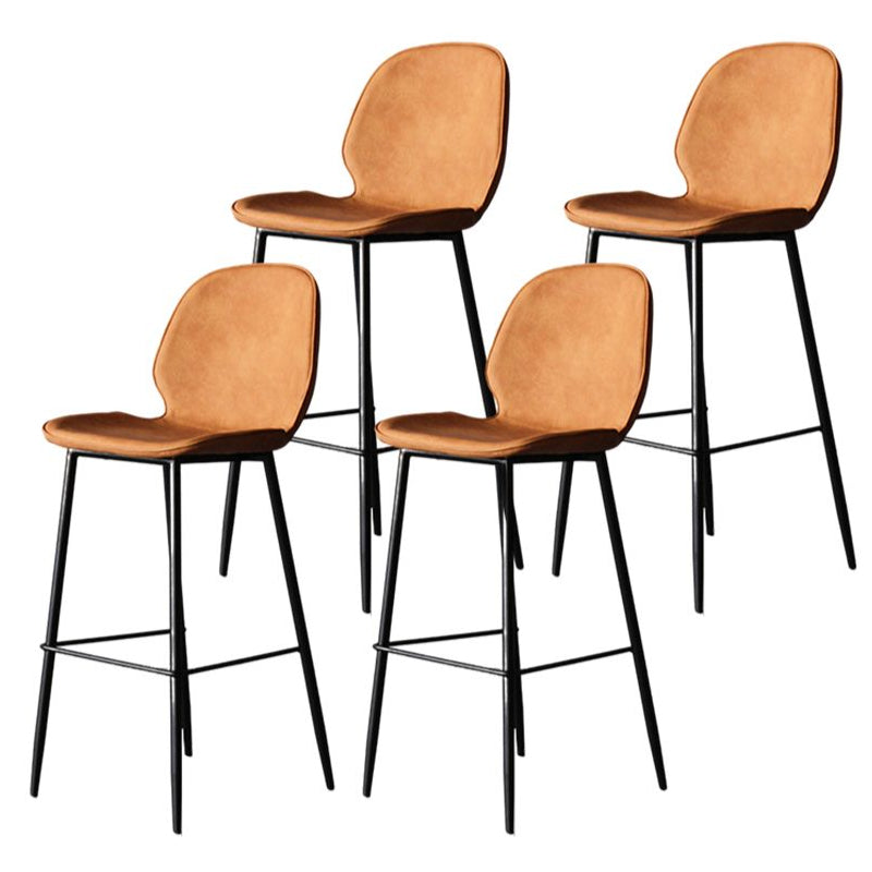 Modern Style Metal Bar-stool Leather Counter Bar Stool for Kitchen Bar