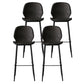 Modern Style Metal Bar-stool Leather Counter Bar Stool for Kitchen Bar