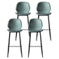 Modern Style Metal Bar-stool Leather Counter Bar Stool for Kitchen Bar