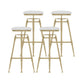 Nordic Style Metal Bar-stool Round Counter Bar Stool for Kitchen White Backless 4 Piece Set Clearhalo 'Bar Furniture' 'Bar Stools' 'bar_stools' 'furn' 'furn_bar_stools' 'Furniture' 'Kitchen & Dining Furniture' 5225315
