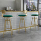 Nordic Style Metal Bar-stool Round Counter Bar Stool for Kitchen Clearhalo 'Bar Furniture' 'Bar Stools' 'bar_stools' 'furn' 'furn_bar_stools' 'Furniture' 'Kitchen & Dining Furniture' 5225320