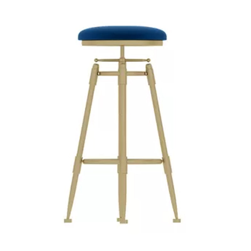Nordic Style Metal Bar-stool Round Counter Bar Stool for Kitchen Clearhalo 'Bar Furniture' 'Bar Stools' 'bar_stools' 'furn' 'furn_bar_stools' 'Furniture' 'Kitchen & Dining Furniture' 5225322