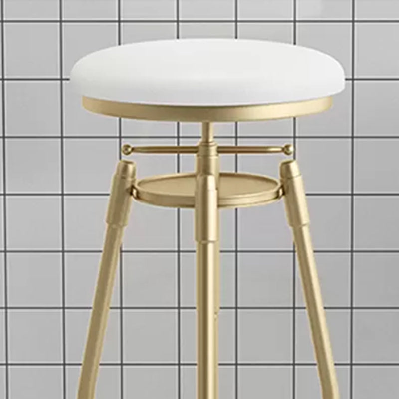 Nordic Style Metal Bar-stool Round Counter Bar Stool for Kitchen Clearhalo 'Bar Furniture' 'Bar Stools' 'bar_stools' 'furn' 'furn_bar_stools' 'Furniture' 'Kitchen & Dining Furniture' 5225324
