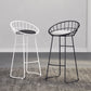 Scandinavian Design Upholstered Bar Stools Armless Stools with Cushion