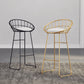 Scandinavian Design Upholstered Bar Stools Armless Stools with Cushion