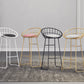 Scandinavian Design Upholstered Bar Stools Armless Stools with Cushion