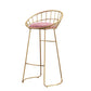 Scandinavian Design Upholstered Bar Stools Armless Stools with Cushion