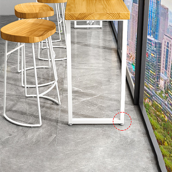 Juego de mesa de Bar rectangular de lujo de madera maciza, mesa de mostrador de 1/5/9 piezas con taburetes altos