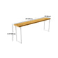 Juego de mesa de Bar rectangular de lujo de madera maciza, mesa de mostrador de 1/5/9 piezas con taburetes altos