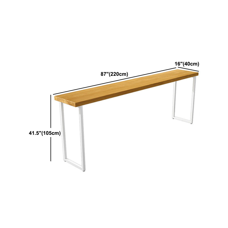 Juego de mesa de Bar rectangular de lujo de madera maciza, mesa de mostrador de 1/5/9 piezas con taburetes altos