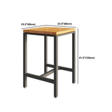 1/5/9 pezzi tavolo da barra di ferro industriale set di bistrot in legno di pino con poggiapiedi