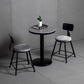 Industrial 1/2/3 Pièces Table de table ronde Set Bistro Fintered Stone Bistro
