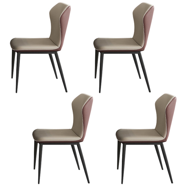 Contemporary Style Sintered Stone Dining Round Table Set 1/4/5/7 Pieces Dining Set 4 Beige Chairs Clearhalo 'Dining Room Sets' 'Dining Tables & Seating' 'dining_room_set' 'furn' 'furn_dining_room_set' 'Furniture' 'Kitchen & Dining Furniture' 5225616