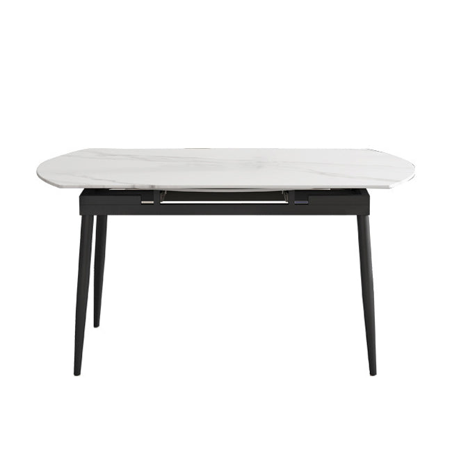 Contemporary Style Sintered Stone Dining Round Table Set 1/4/5/7 Pieces Dining Set Clearhalo 'Dining Room Sets' 'Dining Tables & Seating' 'dining_room_set' 'furn' 'furn_dining_room_set' 'Furniture' 'Kitchen & Dining Furniture' 5225618