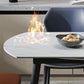 Contemporary Style Sintered Stone Dining Round Table Set 1/4/5/7 Pieces Dining Set Clearhalo 'Dining Room Sets' 'Dining Tables & Seating' 'dining_room_set' 'furn' 'furn_dining_room_set' 'Furniture' 'Kitchen & Dining Furniture' 5225620