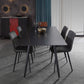 Designer Style Sintered Stone Dining Set Rectangle 1/2/5/7 Pieces Dining Area Table Set 5 Pieces: Table, 4 Grey Chairs Clearhalo 'Dining Room Sets' 'Dining Tables & Seating' 'dining_room_set' 'furn' 'furn_dining_room_set' 'Furniture' 'Kitchen & Dining Furniture' 5225632