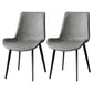 Designer Style Sintered Stone Dining Set Rectangle 1/2/5/7 Pieces Dining Area Table Set 2 Grey Chairs Clearhalo 'Dining Room Sets' 'Dining Tables & Seating' 'dining_room_set' 'furn' 'furn_dining_room_set' 'Furniture' 'Kitchen & Dining Furniture' 5225637