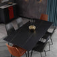 Designer Style Sintered Stone Dining Set Rectangle 1/2/5/7 Pieces Dining Area Table Set Clearhalo 'Dining Room Sets' 'Dining Tables & Seating' 'dining_room_set' 'furn' 'furn_dining_room_set' 'Furniture' 'Kitchen & Dining Furniture' 5225644
