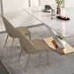 Nordic Sintered Stone Top Dining Set Rectangle 1/4/5/6/7/9 Pieces Dining Room Table Set