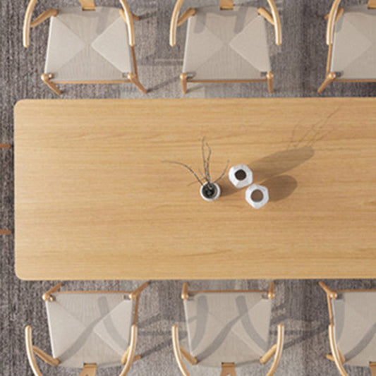 Tavolo da pranzo top in legno massiccio tavolo rettangolo con base di cavalletto