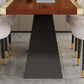 Modern Style Dining Table Solid Wood Rectangle Table with Black Base Clearhalo 'Dining Tables & Seating' 'Dining Tables' 'dining_table' 'furn' 'furn_dining_table' 'Furniture' 'Kitchen & Dining Furniture' 5225980
