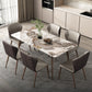 Mesa de comedor rectangular de piedra sinterizada Mesa de cocina moderna para comedor