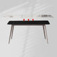Rectangle 4 Legs Dining Table Modern Sintered Stone Dining Room Table Clearhalo 'Dining Tables & Seating' 'Dining Tables' 'dining_table' 'furn' 'furn_dining_table' 'Furniture' 'Kitchen & Dining Furniture' 5226082