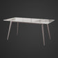 Rectangle 4 Legs Dining Table Modern Sintered Stone Dining Room Table Clearhalo 'Dining Tables & Seating' 'Dining Tables' 'dining_table' 'furn' 'furn_dining_table' 'Furniture' 'Kitchen & Dining Furniture' 5226086