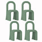 Contemporary Velvet Armless Dining Chairs Metal Dining Chair for Home Use Green 4 Piece Set Clearhalo 'Dining Chairs' 'Dining Tables & Seating' 'dining_chair' 'furn' 'furn_dining_chair' 'Furniture' 'Kitchen & Dining Furniture' 5226161