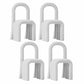 Contemporary Velvet Armless Dining Chairs Metal Dining Chair for Home Use White 4 Piece Set Clearhalo 'Dining Chairs' 'Dining Tables & Seating' 'dining_chair' 'furn' 'furn_dining_chair' 'Furniture' 'Kitchen & Dining Furniture' 5226170