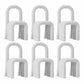 Contemporary Velvet Armless Dining Chairs Metal Dining Chair for Home Use White 6 Piece Set Clearhalo 'Dining Chairs' 'Dining Tables & Seating' 'dining_chair' 'furn' 'furn_dining_chair' 'Furniture' 'Kitchen & Dining Furniture' 5226172