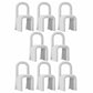 Contemporary Velvet Armless Dining Chairs Metal Dining Chair for Home Use White 8 Piece Set Clearhalo 'Dining Chairs' 'Dining Tables & Seating' 'dining_chair' 'furn' 'furn_dining_chair' 'Furniture' 'Kitchen & Dining Furniture' 5226173