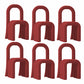 Contemporary Velvet Armless Dining Chairs Metal Dining Chair for Home Use Red 6 Piece Set Clearhalo 'Dining Chairs' 'Dining Tables & Seating' 'dining_chair' 'furn' 'furn_dining_chair' 'Furniture' 'Kitchen & Dining Furniture' 5226182